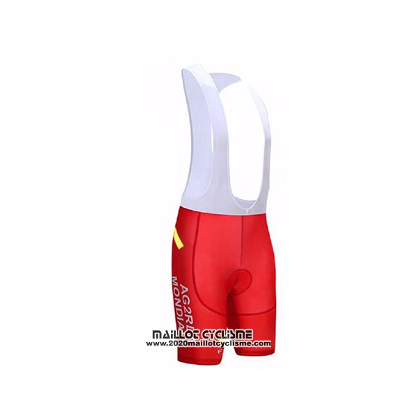 2017 Maillot Ciclismo Ag2r La Mondiale Mondiale Blanc Manches Courtes et Cuissard